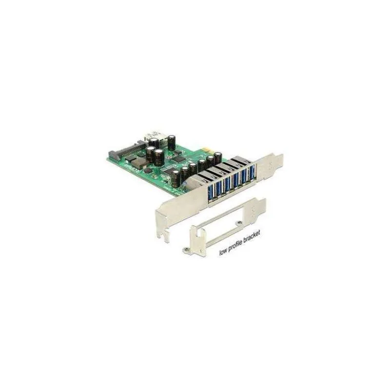 Delock PCI Express Karta 6 x externí + 1 x interní USB 3.0 (89377)