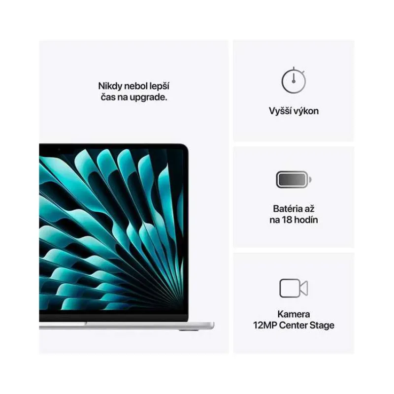 MacBook Air 13" Apple M4 10C CPU 10C GPU 16GB 512GB Strieborný SK (MW0X3SL/A)