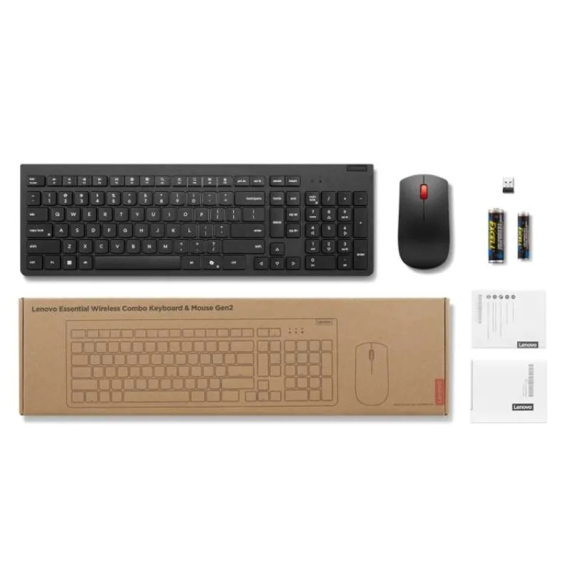 LENOVO klávesnice a myš bezdrátová Essential Wireless Keyboard and Mouse Gen 2 AI - Czech (4X31R64461)