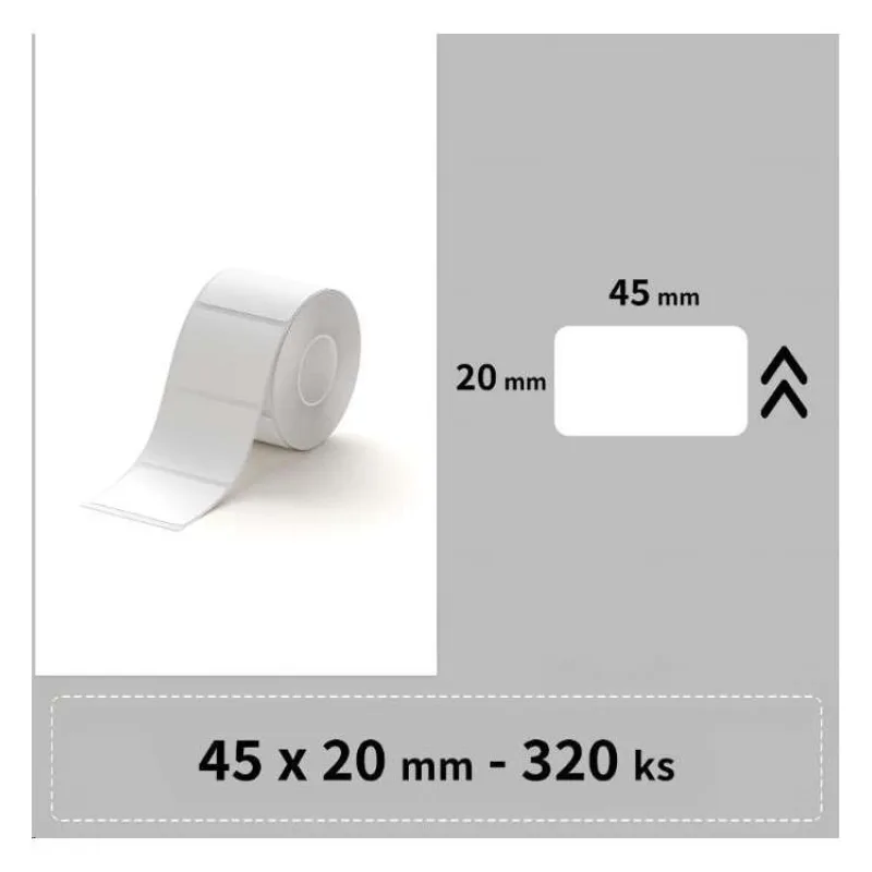 Niimbot štítky R 45x20mm 320ks Bílé pro B21, B21S, B3, B1S (A2A18918901)