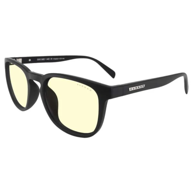 GUNNAR kancelářske/herní brýle OAKLAND ONYX * jantarová skla * BLF 65 * GUNNAR focus (OAK-00101)