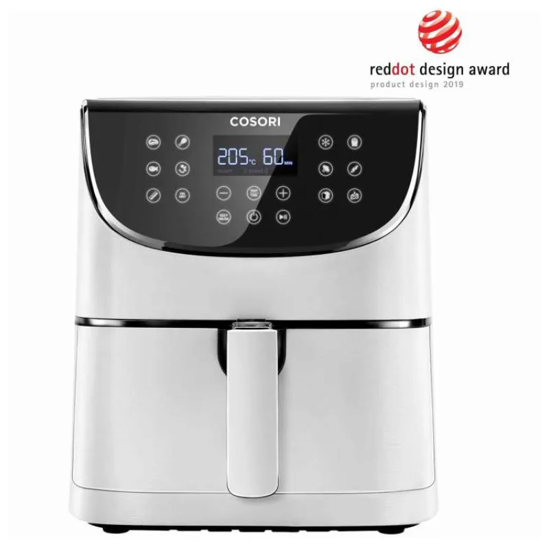 Cosori CP158-AF PREMIUM – 5.5L horkovzdušná fritéza + 5x špíz a gril. rošt, white (CP158-AF-RXW)