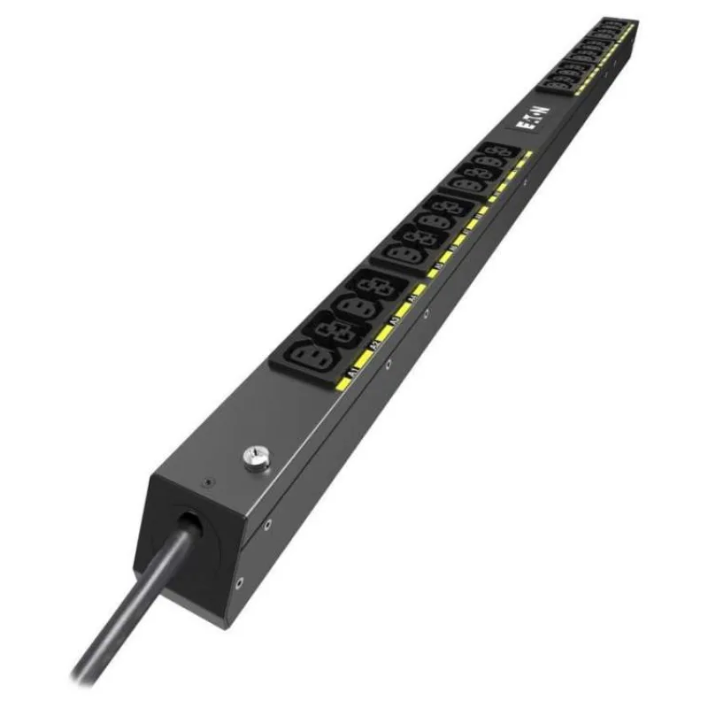 Eaton G4 Základní Rack PDU, 0U, 22,5U, vstup IEC-60309, 3m kabel, 1ph, 3,7kW, 16A, 200-240V, 24 zásuvek (12)C13, (12)C39 (EVBAF116A)