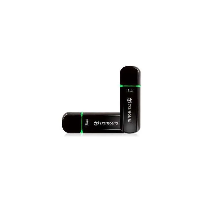 Transcend 16GB JetFlash 600, USB 2.0 flash disk, MLC, černo/zelený, LED indikace, vysokorychlostní, 32MB/s R, 12MB/s W (TS16GJF600)
