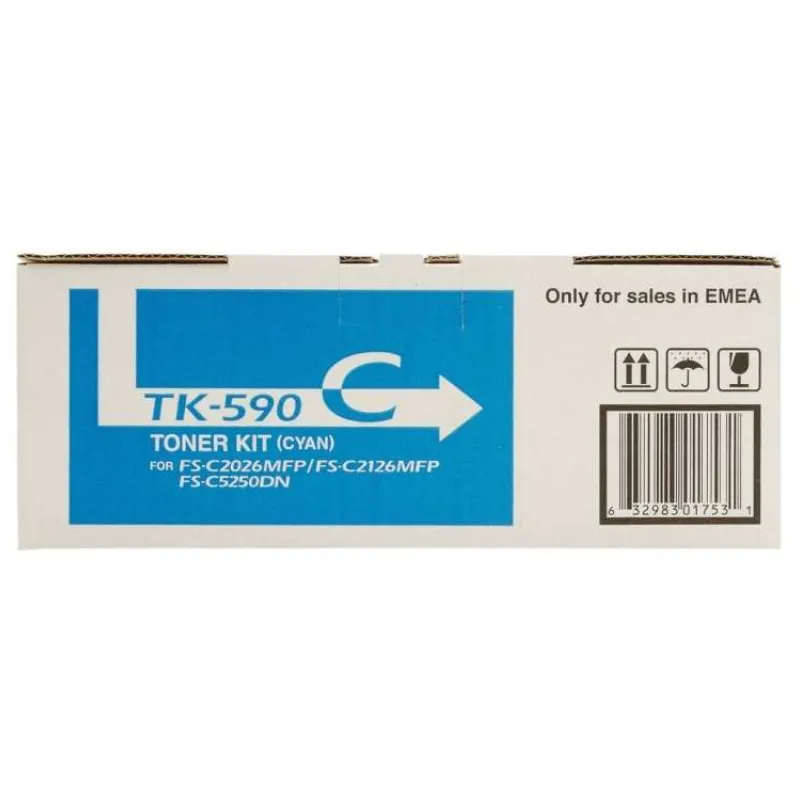 Kyocera toner TK-590C/ FS-C2026MFP/ C2126MFP/ 5 000 stran/ azurový (TK-590C)