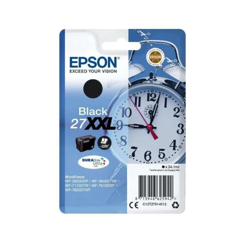 EPSON cartridge T2791 black (budík) XXL (C13T27914012)