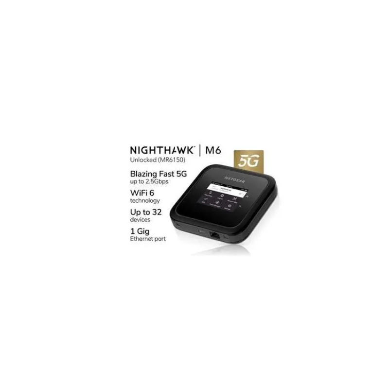 Netgear M6 5G Wifi 6 Mobile Hotspot Router (MR6150-100EUS)
