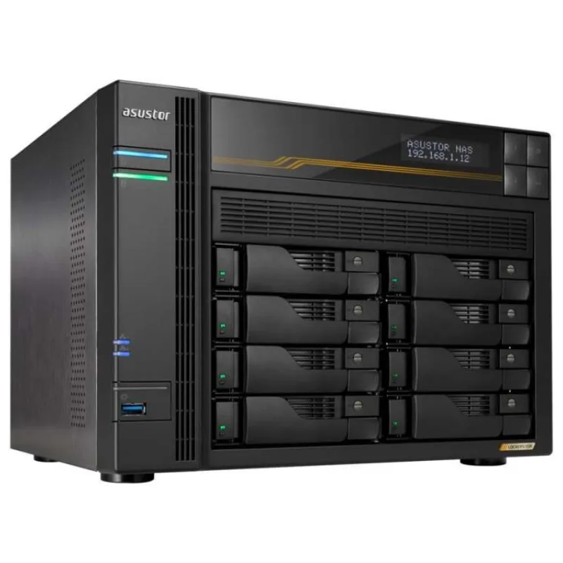Asustor Lockerstor 8 Gen3 AS6808T 8x 2,5"/3,5" SATA III/ 16GB RAM/ Dual 10GbE Ports/ Dual 5GbE Ports/ 4x M.2 SSD (AS6808T)