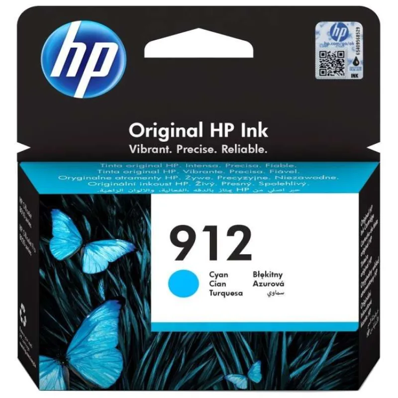 HP cartridge 912 (cyan, 315str.) pro HP OfficeJet 8013, HP OfficeJet Pro 8023 (3YL77AE)