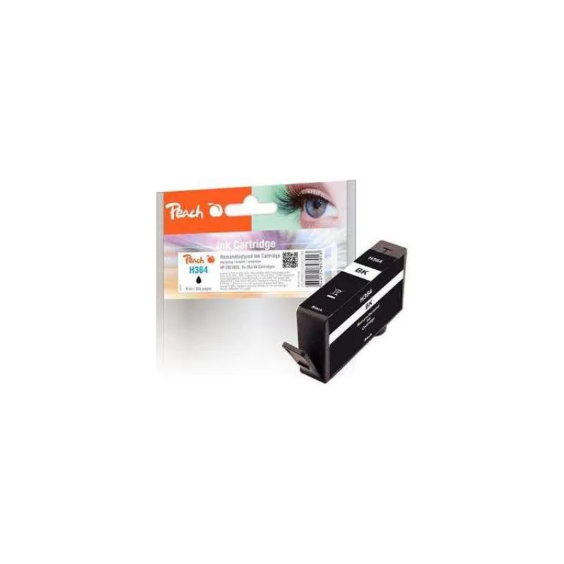 PEACH kompatibilní cartridge HP No.364, new chip, black, 9 ml (313789)