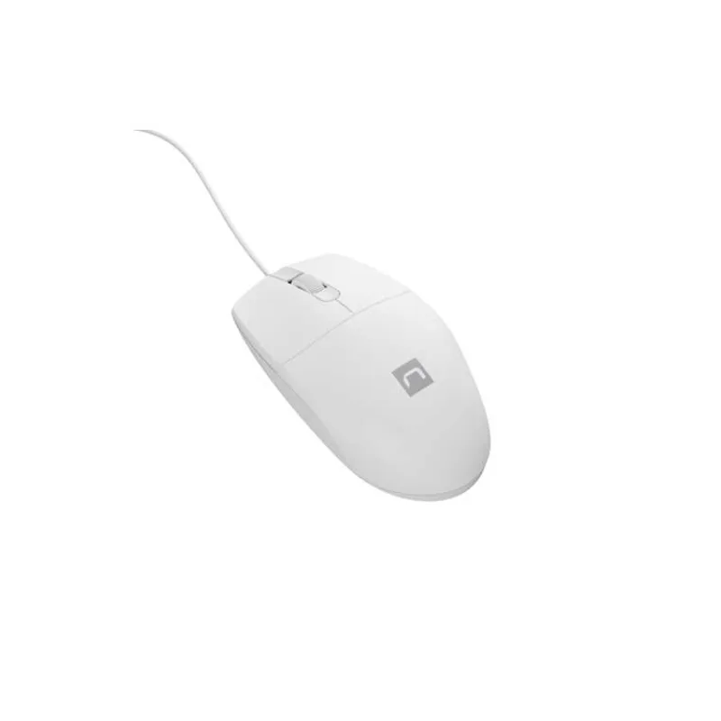Natec optická myš RUFF 2/1 000 DPI/Kancelářská/Optická/Drátová USB/Bílá (NMY-1988)