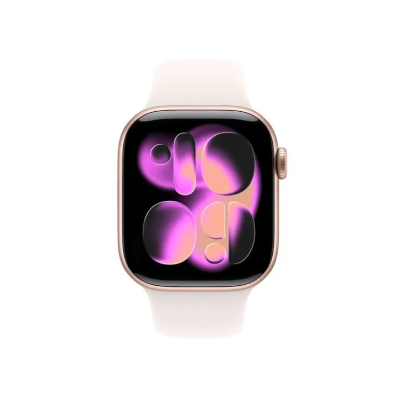 Apple Watch Series 11 GPS + Cellular 42mm Ružový zlatý hliník so svetlo ružovým športovým remienkom - M/L (MF8F4WF/A)