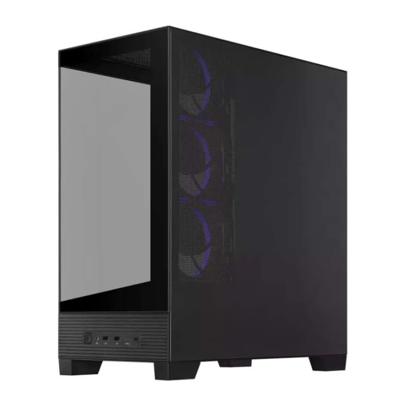 ASUS case A31 PLUS TG ARGB, Mid Tower, Průhledná bočnice, 4x120mm ARGB Fan, ARGB Hub, černá (90DC00R0-B19000)
