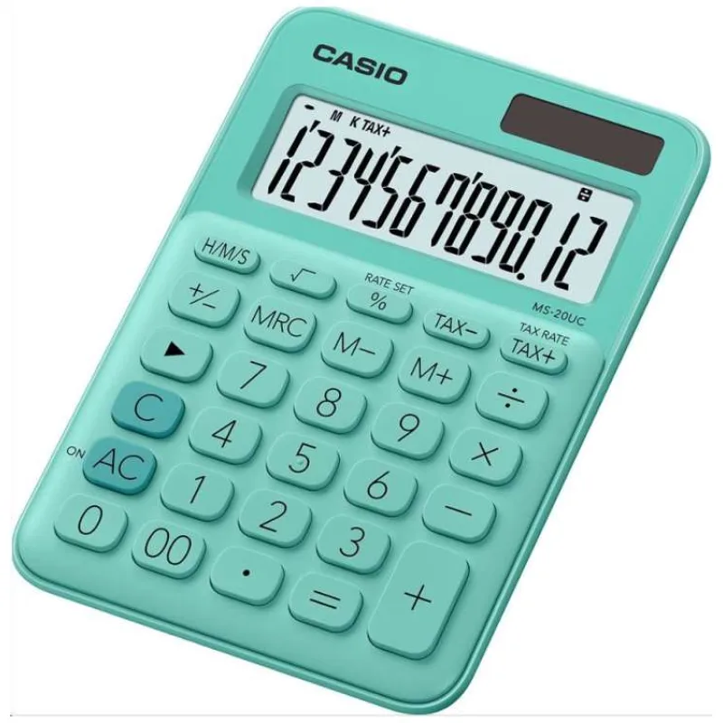 CASIO kalkulačka MS 20UC GN, Stolní kalkulátor (MS 20UC GN)