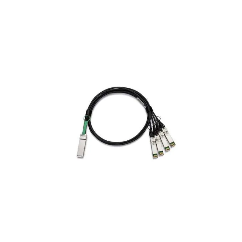 Dell Networking Cable 40GbE (QSFP+) to 4 x 10GbE SFP+ Passive Copper Breakout Cable 3 Meters Customer Install (470-AAXG)