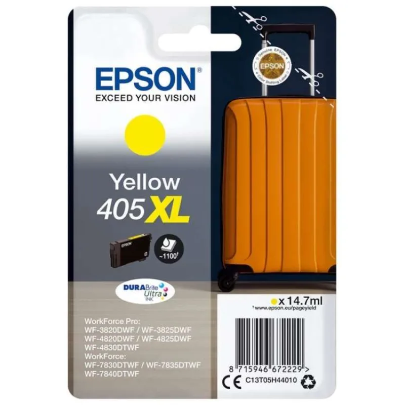 Epson Singlepack Yellow 405XL DURABrite Ultra Ink (C13T05H44010)