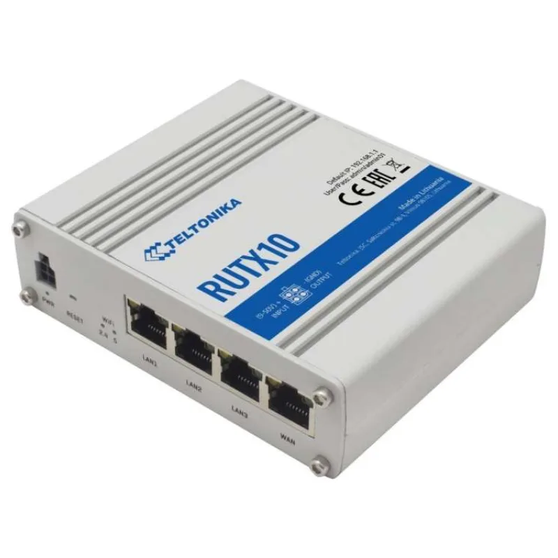Teltonika Enterprise Dual-Band WiFi 802.11ac Bluetooth Ethernet Router - RUTX10 (RUTX10)