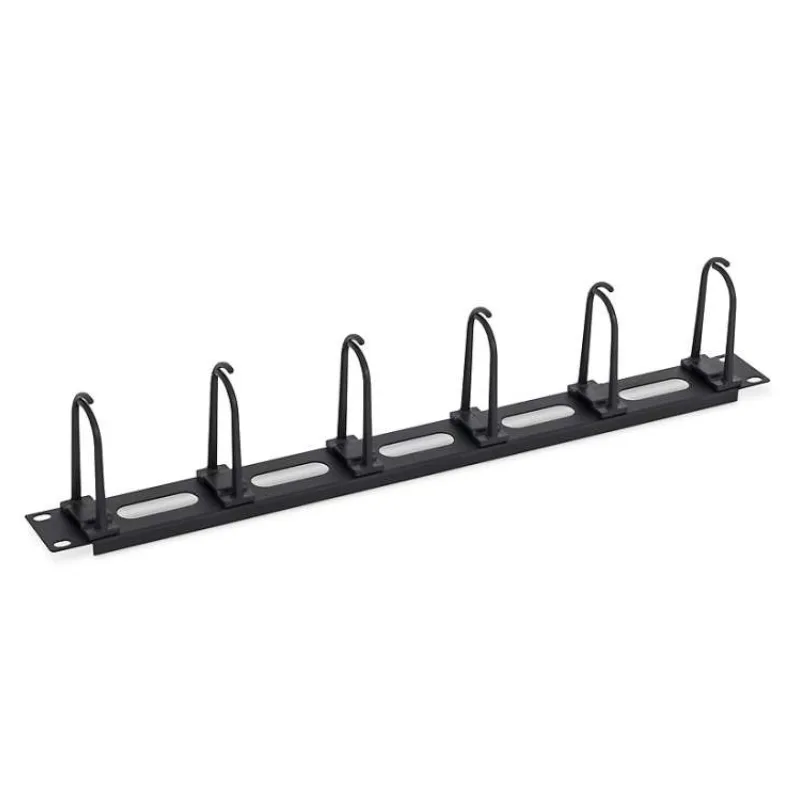TRITON 19" priechodný panel 1U - 5x plastové držadlo veľké, čierne (RAB-VP-X16-A1)