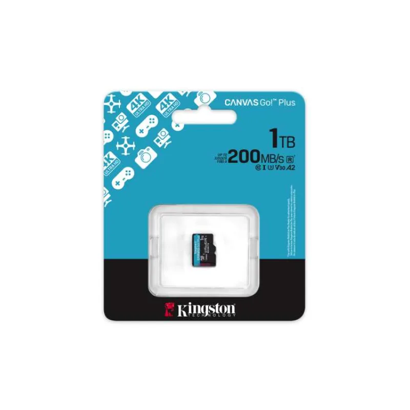 1 TB . microSDXC karta Kingston Canvas Go Plus Gen4 bez adaptéra (SDCG4/1TBSP)