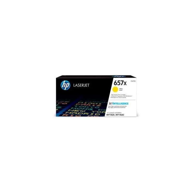 HP 657X Žlutá originální tonerová kazeta LaserJet s vysokou výtěžností (CF472X)