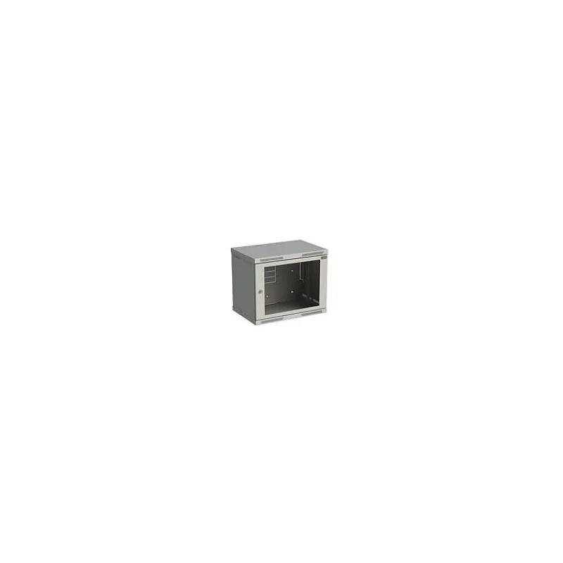 Rozvádzač nástenný SENSA 9U 400mm, dvere sklo, RAL 7035, SENSA-9U-64-11-G (83000083L)