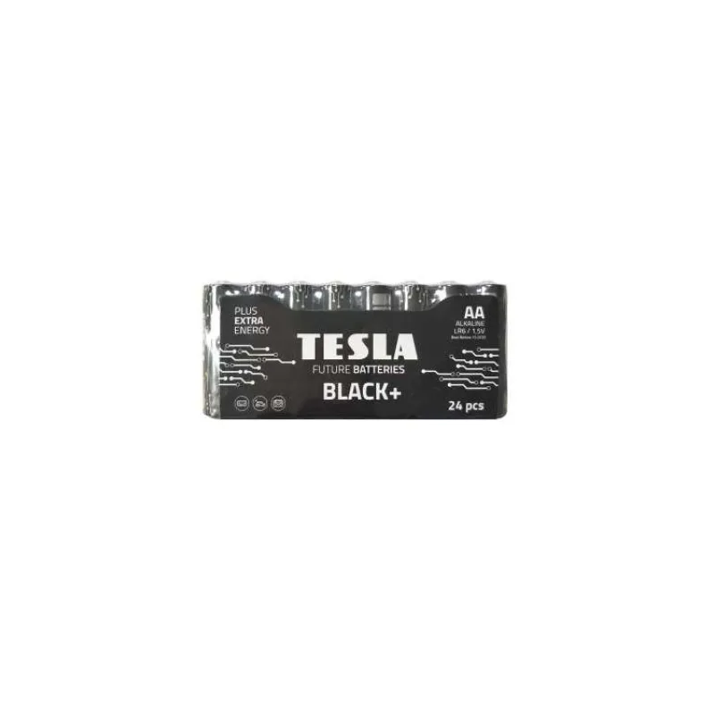 TESLA BLACK+ alkalická baterie AA (LR06, tužková, fólie) 24 ks (14062410)