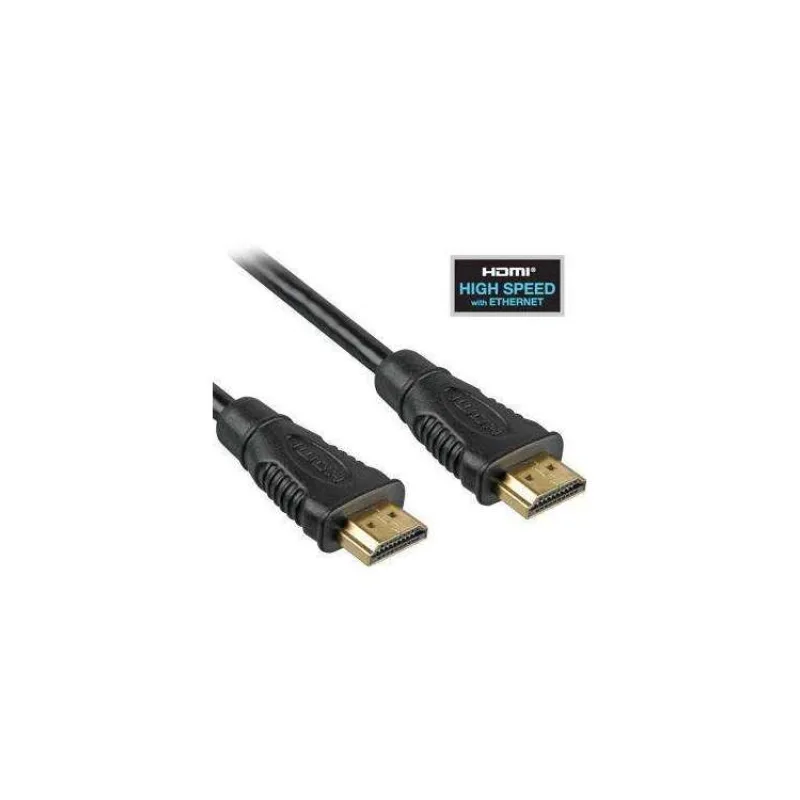 PremiumCord HDMI High Speed + Ethernet kabel, zlacené konektory, 1m (kphdme1)
