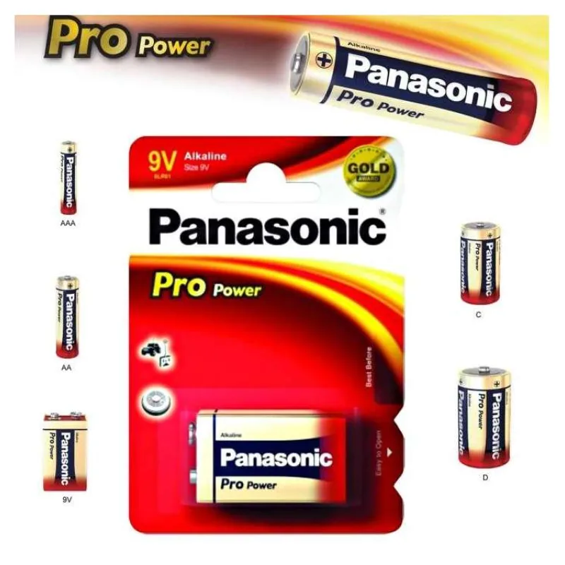 Alkalická baterie 9V Panasonic Pro Power 6LR61 (09894)