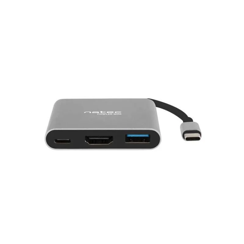 Natec multiport adaptér Fowler MINI USB-C PD, USB 3.0, HDMI 4K (NMP-1607)