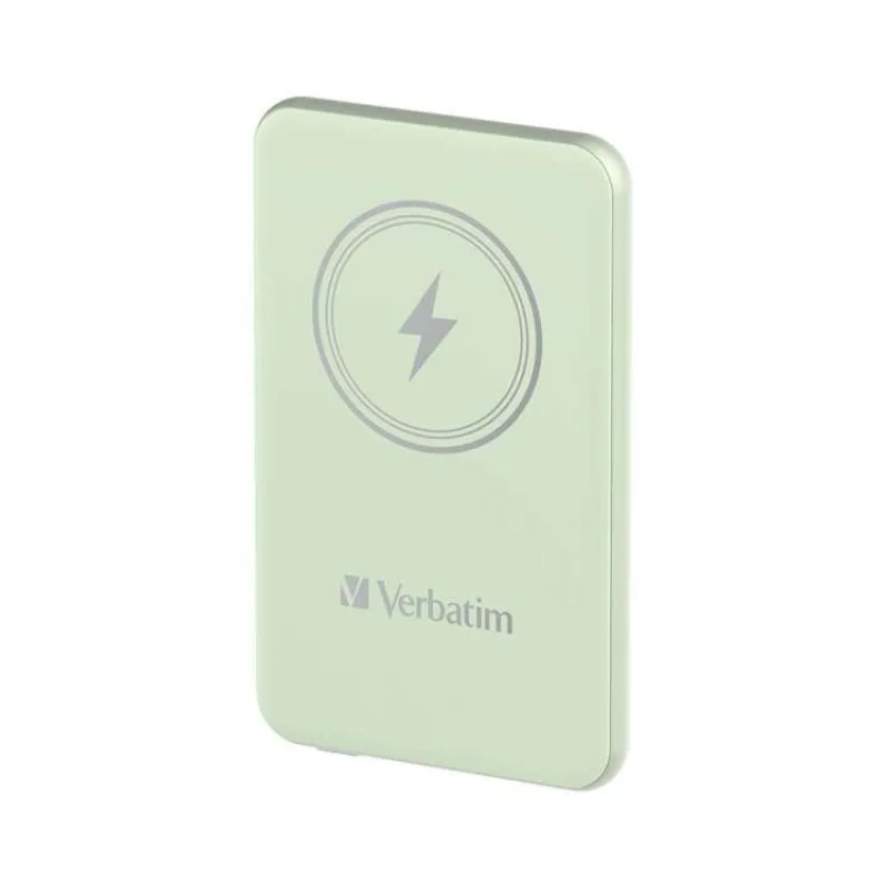 VERBATIM Powerbanka Charge 'n' Go, Magnetická, 5000 mAh, USB-C, Zelená (32241)