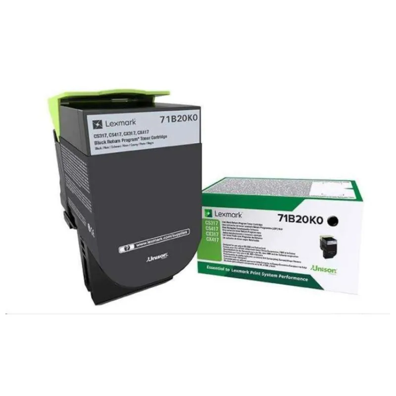 Lexmark CS/CX31/41/51x Black Toner Cartridge Return - 3 000 stran (71B20K0)