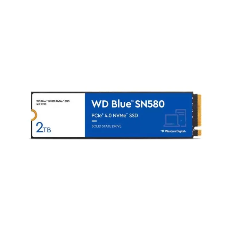 WD Blue SN580 SSD 2TB M.2 NVMe Gen4 4150/4150 MBps (WDS200T3B0E)