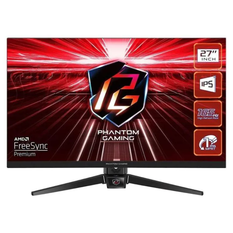 Phantom Gaming by Asrock monitor PG27FF1A 27" /IPS/1920x1080/165Hz/ 250cd/m2/1ms/ 8bit/DP/2x HDMI/repro/VESA (90LXA050-A0E1A0V)