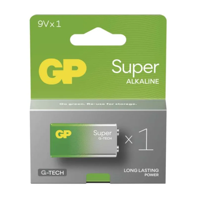 GP 9V Super alkalická (6LR61)- 1 ks (1013521200)