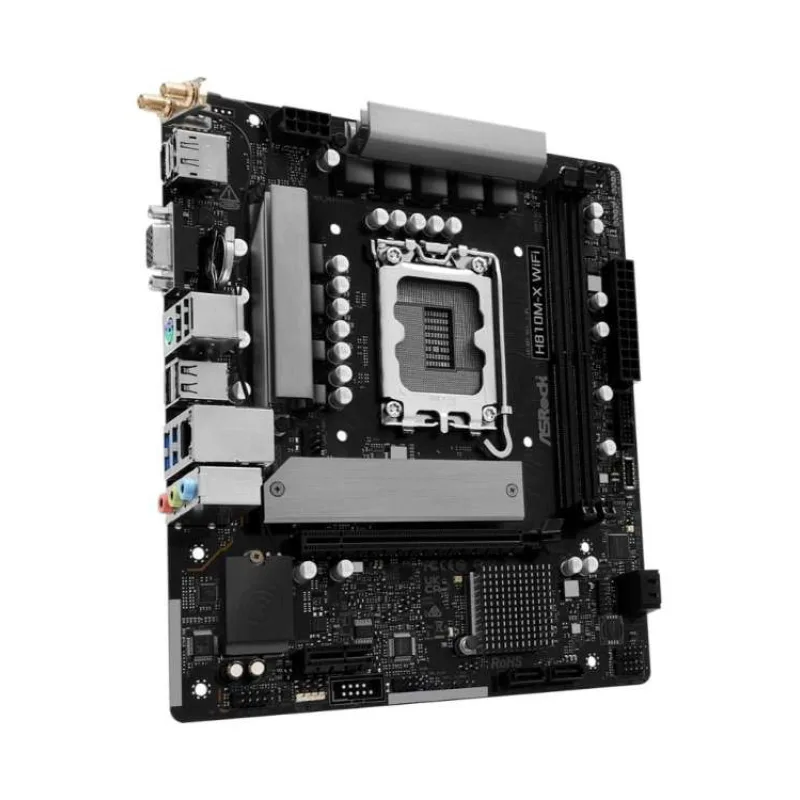 ASRock MB Sc LGA1851 H810M-X WIFI, Intel H810, 2xDDR5, 1xDP, 1xHDMI, 1xVGA, WiFi, mATX (H810M-X WIFI)