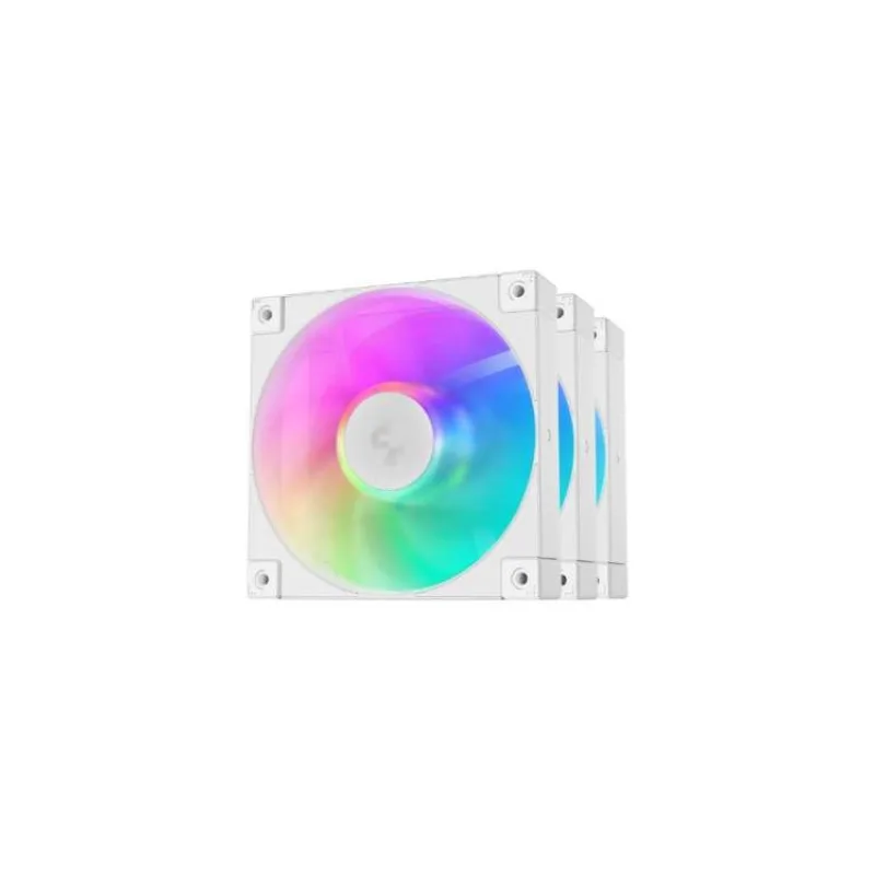 DEEPCOOL Ventilátor FD12 ARGB WH 3v1, 3x120mm, ARGB, bílá (R-FD12-WHAPN3-G)