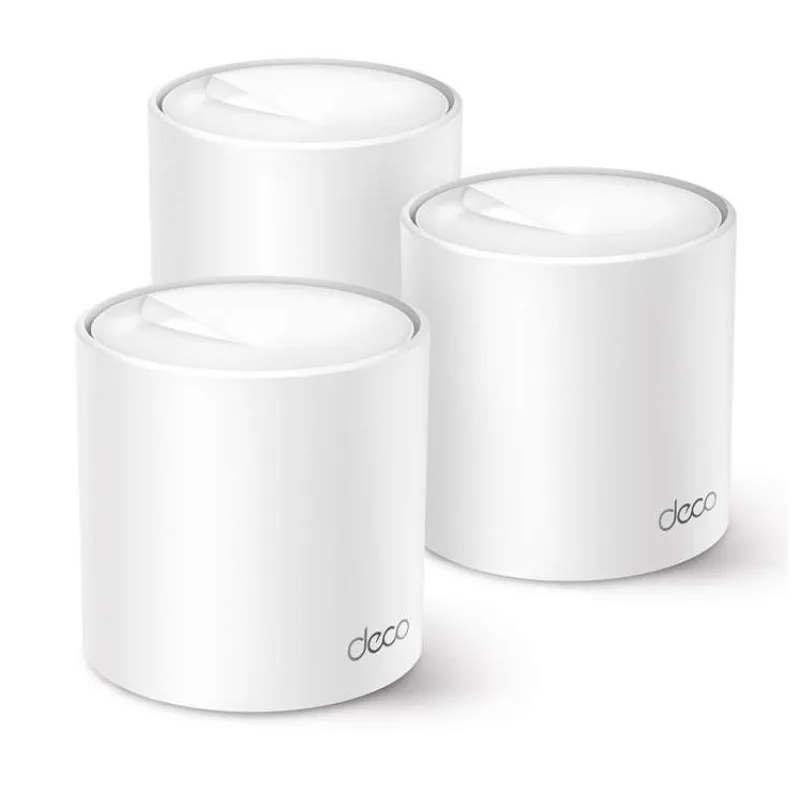 AX3000 Whole Home Mesh Wi-Fi 6 System SPEED: 574 Mbps at 2.4 GHz + 2402 Mbps at 5 GHz SPEC: 2× Internal Antennas, 3× Gig (Deco X50(3-pack))