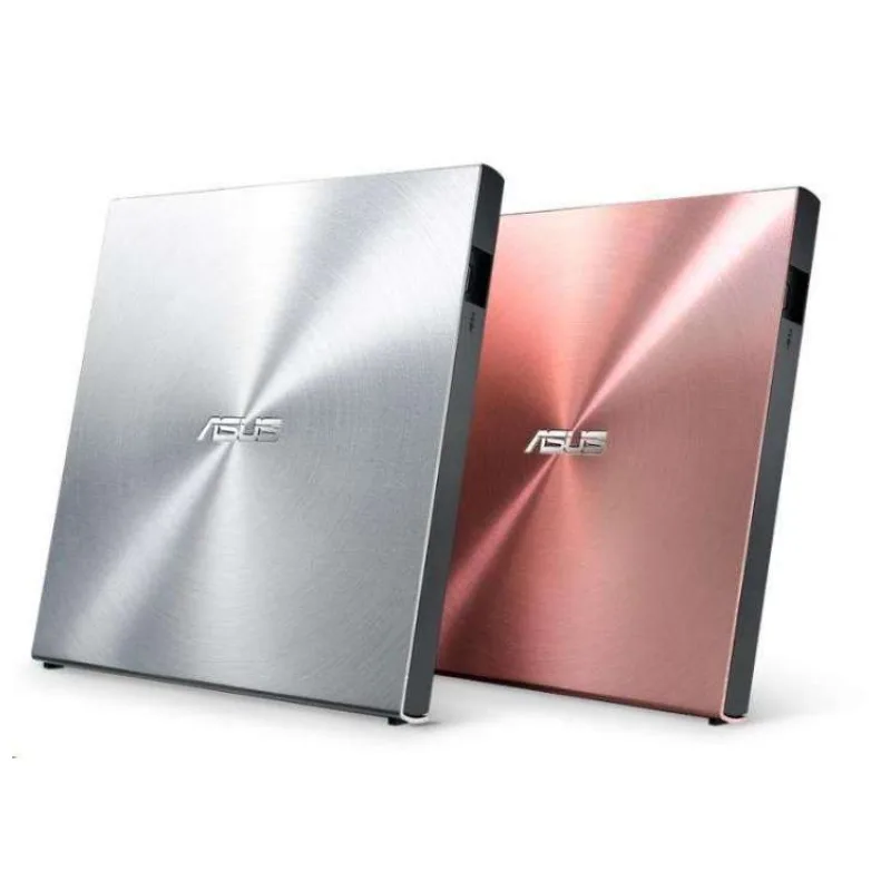 ASUS DVD SDRW-08U5S-U/SIL/G/AS, externá tenká DVD-RW, strieborná, USB + Cyberlink Power2Go 8 (90DD0112-M29000)
