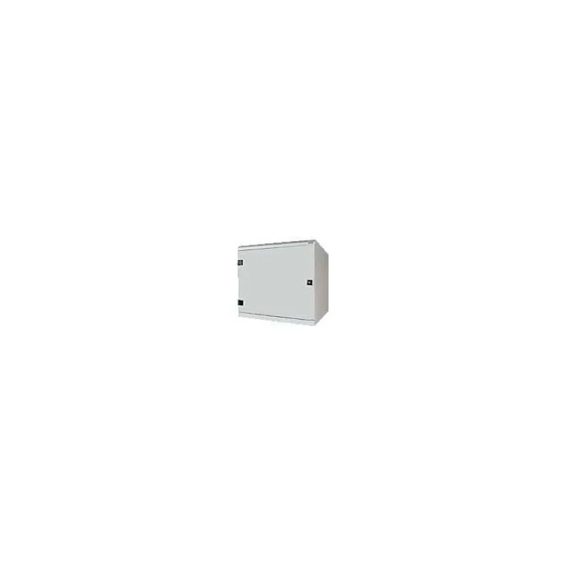 Nástenný rozvádzač jednodielny 9U/395mm plech.dvere (RBA-09-CS4-CAX-A1)