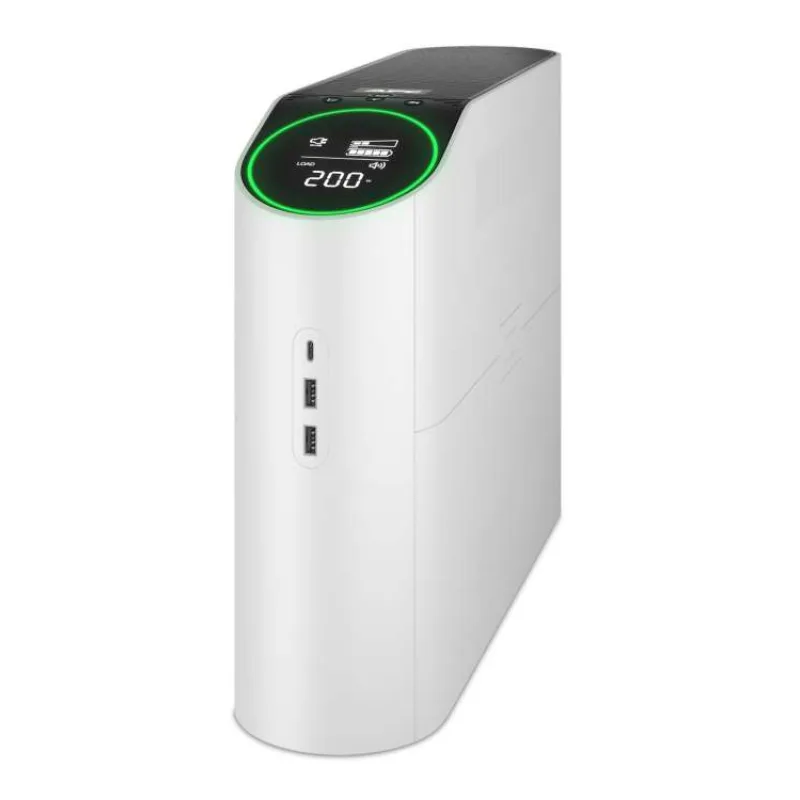APC Back-UPS Pro, 2200VA/1320W, Tower, 230V, 4x Schuko and 2x IEC C13 outlets, RGB Lights, Pure Sine Wave, Arctic (White (BGM2200-GR)