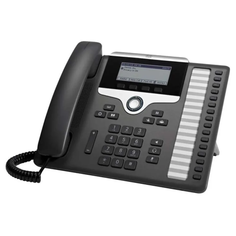 Cisco CP-7861-K9 VoIP telefon, 2x LAN, 1x AUX, s displejem (CP-7861-K9=)