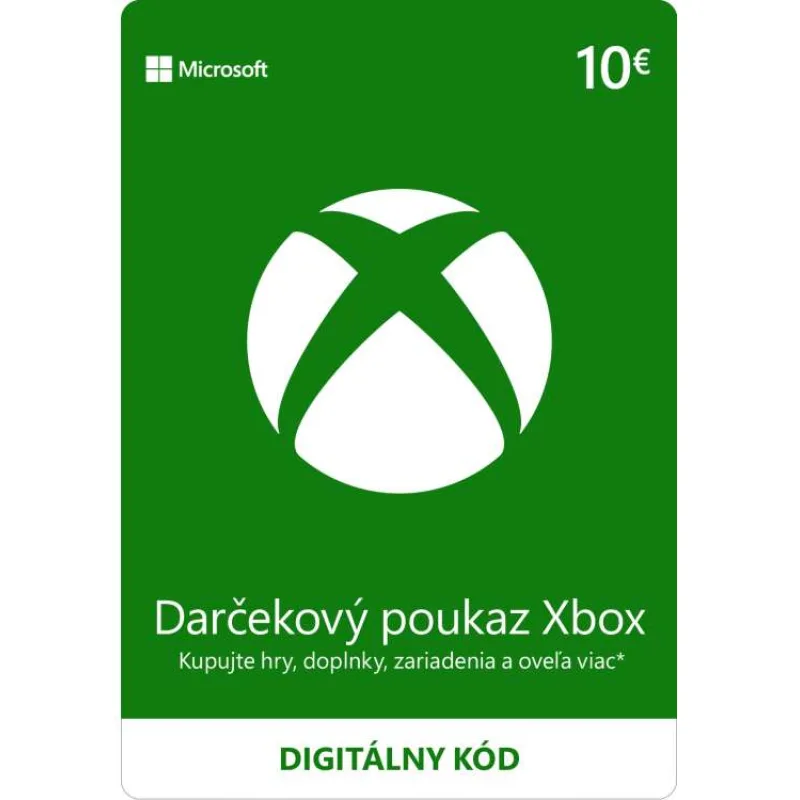 ESD XBOX - Dárková karta Xbox 10 EUR (K4W-02558)