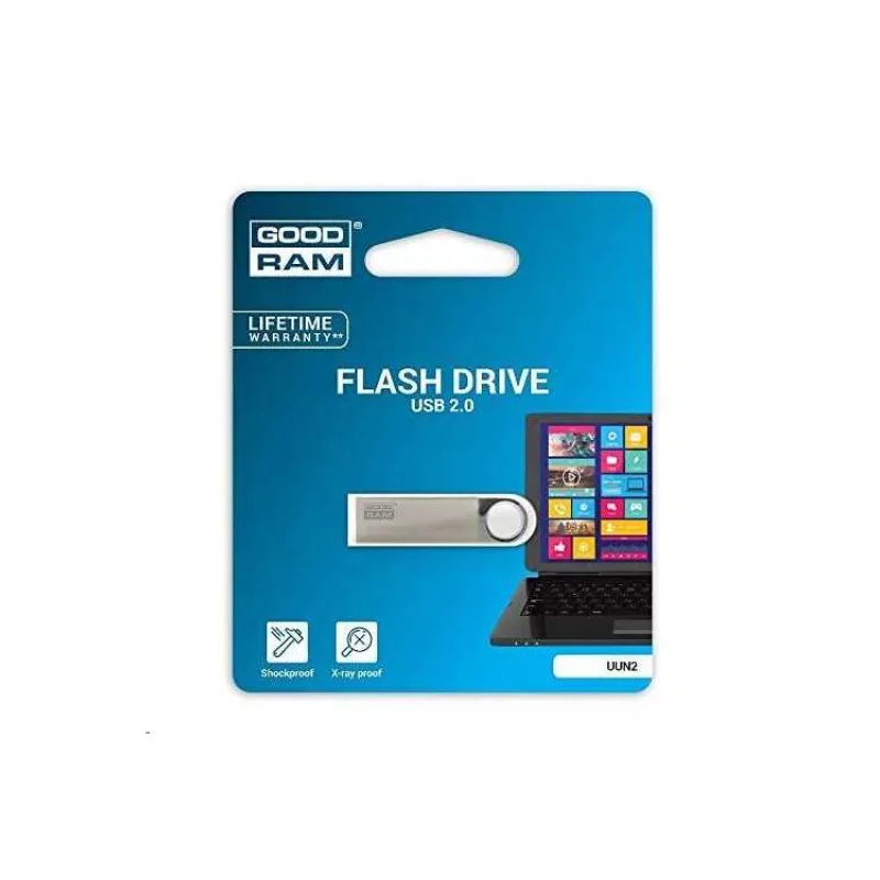 GOODRAM Flash Disk UUN2 64GB USB 2.0 stříbrná (UUN2-0640S0R11)