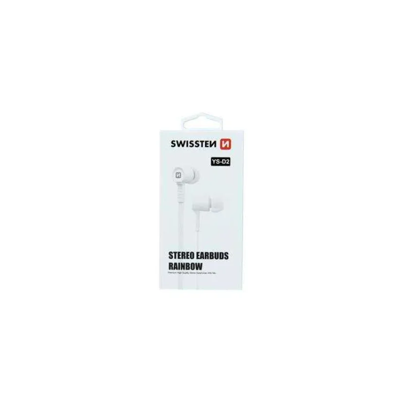 SWISSTEN SLUCHÁTKA EARBUDS RAINBOW YS-D2 BÍLÉ (51106001)