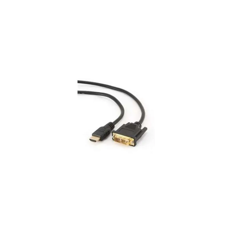 Gembird kábel HDMI (M) na DVI (M), pozlátené konektory, 4.5 m, čierny, bulk balenie (CC-HDMI-DVI-15)