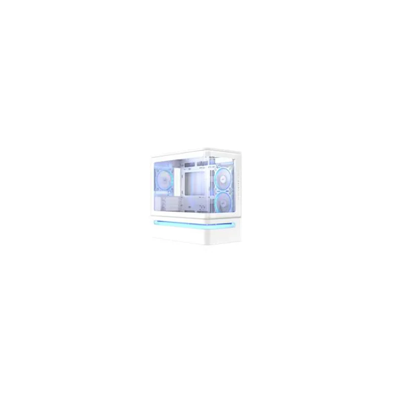 ASUS PRIME AP202 TG ARGB WHITE, 3x ARGB fan, mATX, USB-C, biela (90DC00P3-B19000)