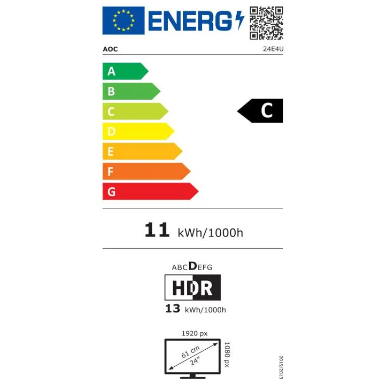24" LED AOC 24E4U (24E4U)