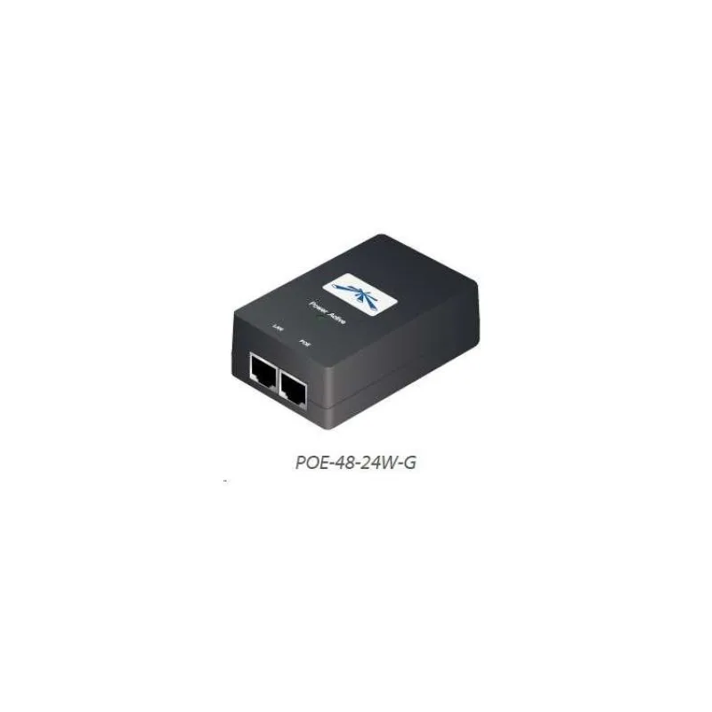 UBNT POE-48-24W-G [Gigabitový PoE adaptér, 48V/0,5A (24W), vrátane. napájací kábel] (POE-48-24W-G EU)
