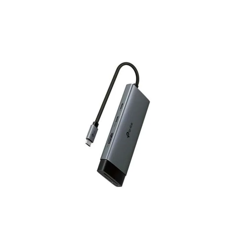 TP-Link UH7020C Hub USB typu C 7v1, HDMI 4K při 60 Hz, SD a microSD UHS-I, 100W Power Delivery, 1× USB-C, 2× USB-A (UH7020C)