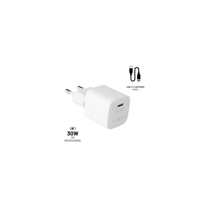 FIXED nab., USB-C, USB-C/Lightning, 1.2m, MFI, 30W (FIXC30M-CL-WH)